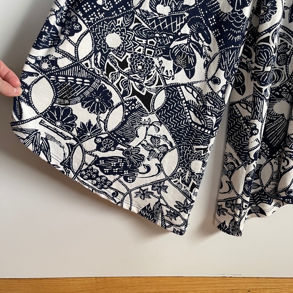 Style & Co floral Cropped Elastic Waist Romper Sz M - Picture 4 of 10